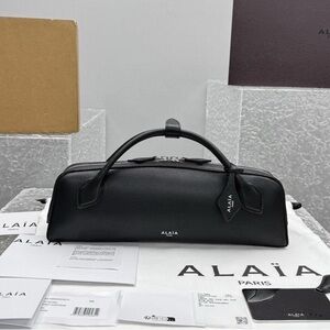 Alaia Black Leather Clutch